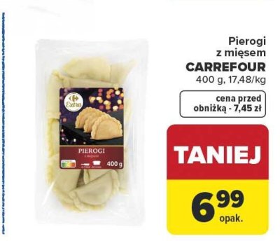 Pierogi z mięsem CARREFOUR promocja w Carrefour
