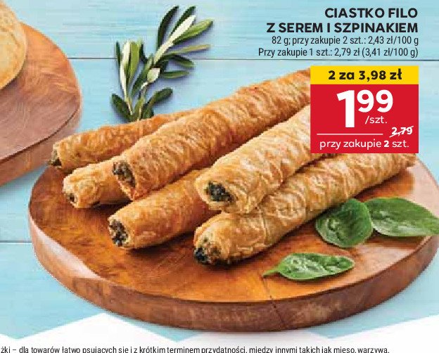 Ciasto filo z serem i szpinakiem La lorraine promocja