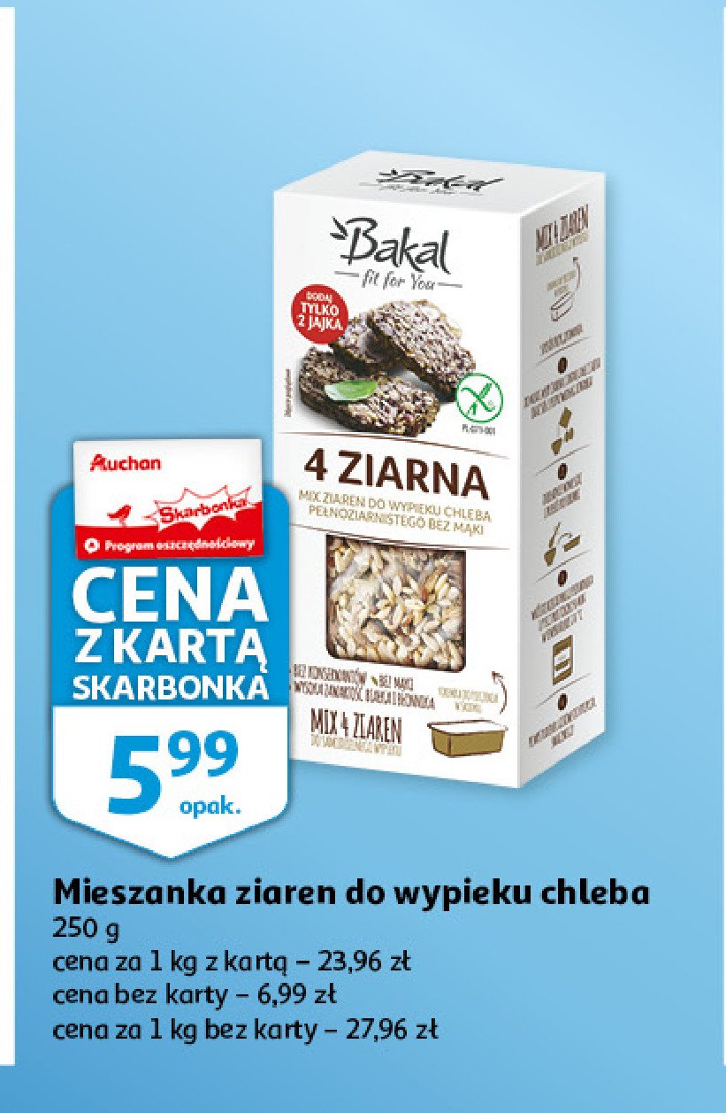 Mix ziaren do wypieku chleba Bakal promocja