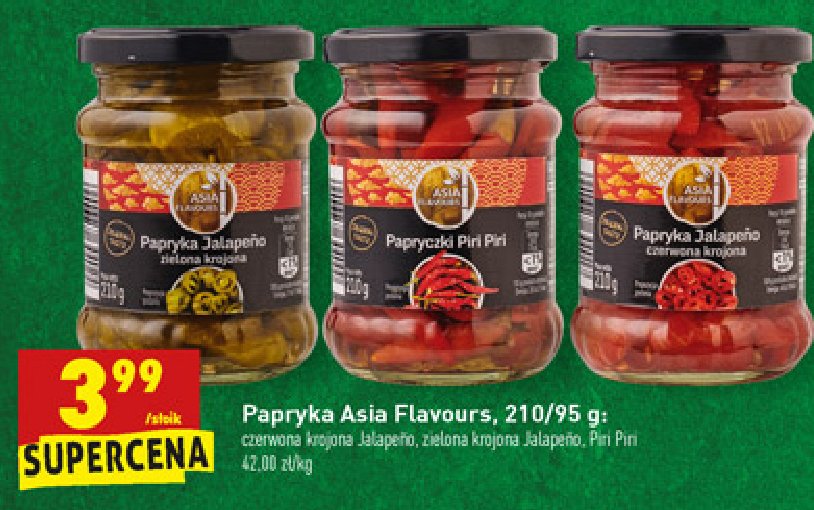 Papryczki jalapeno czerwone krojone Asia flavours promocja