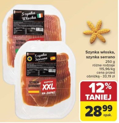 Szynka włoska Carrefour promocja w Carrefour