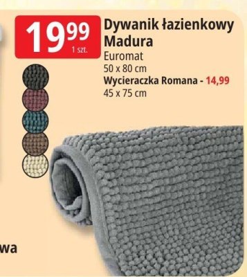 Dywanik łazienkowy Madura Euromat 50 x 80 cm promocja w Leclerc