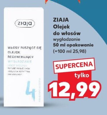Olejek do włosów wygładzanie Ziaja promocja w Kaufland