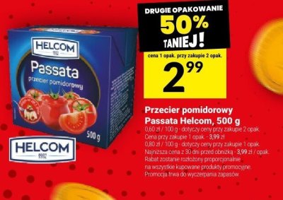 Przecier pomidorowy Passata Helcom, 500 g promocja w Twój Market