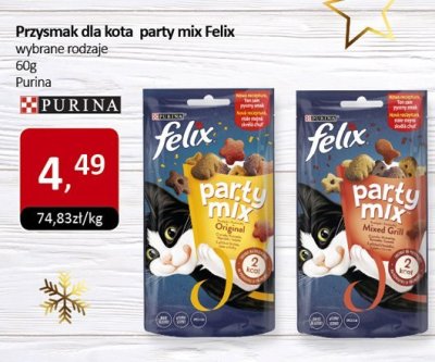Przysmak dla kota party mix Felix wybrane rodzaje Purina promocja w Market Point