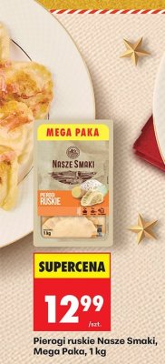 Pierogi ruskie Nasze Smaki Mega Paka promocja w Biedronka