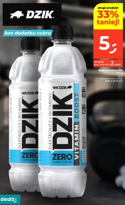 Napój izotoniczny Dzik WK Dzik elektrolity i witaminy zero cukru i kalorii 750 ml promocja w Dealz