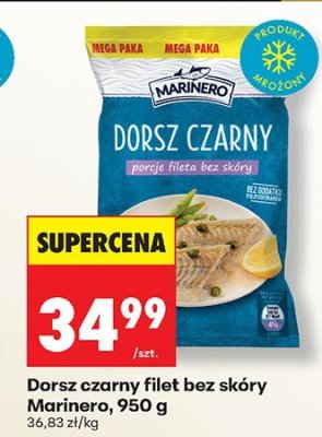 Dorsz czarny filet bez skóry Marinero promocja w Biedronka