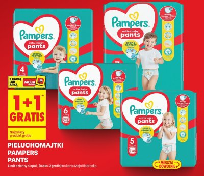 Pieluchomajtki Pampers Pants różne rozmiary promocja w Biedronka