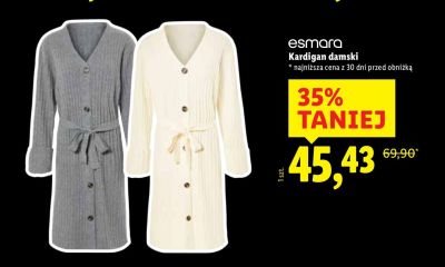 Kardigan damski promocja w Lidl