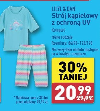 Strój kąpielowy z ochroną uv Lily & dan promocja