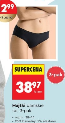Majtki damskie tai, 3-pak promocja w Biedronka