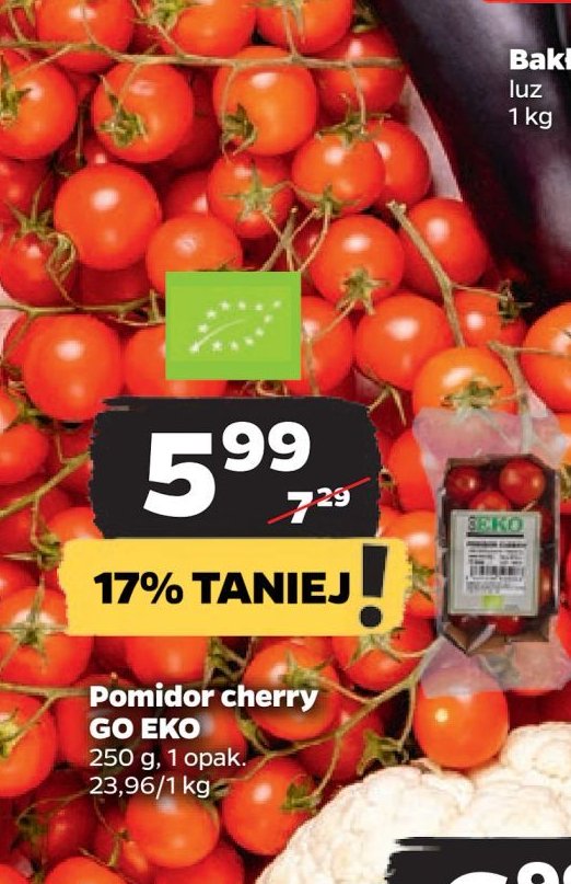 Pomidory cherry Go eko promocja