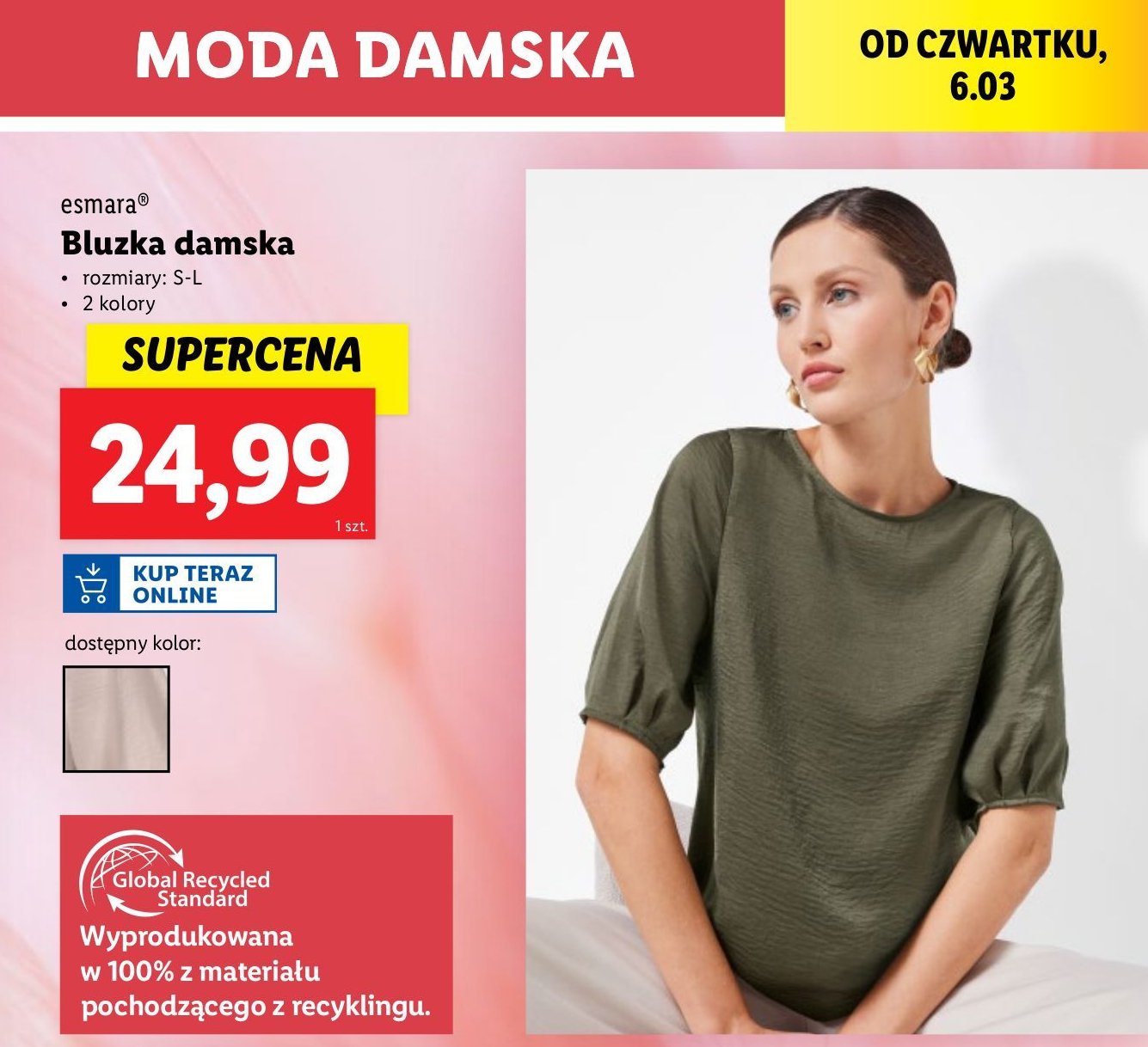 Bluzka damska s-l Esmara promocja