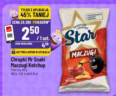 Chrupki Mr Snaki Maczugi Ketchup promocja w POLOmarket