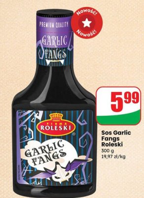 Sos Garlic Fangs Roleski promocja w Dino