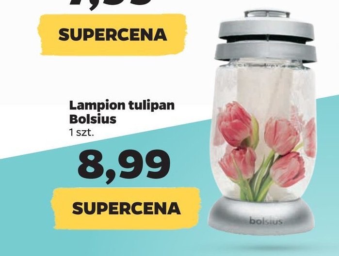 Lampion 3d różowe tulipany Bolsius promocja