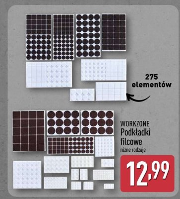 Podkładki filcowe WORKZONE promocja w Aldi