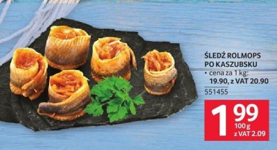 Śledź rollmops po kaszubsku promocja w Selgros