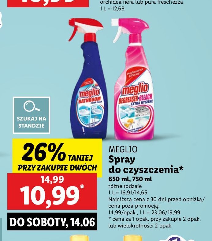 Odtłuszczacz + wybielacz w piance Meglio promocja