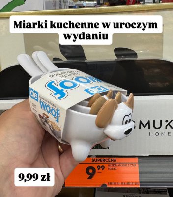 Akcesoria miarki kuchenne z psami promocja w Biedronka