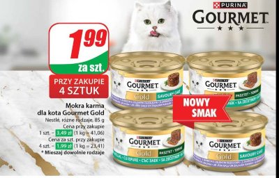 Karma dla kota z jagnięciną i zieloną fasolą Purina gourmet gold promocja