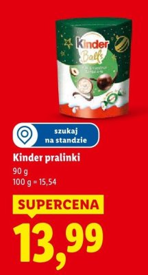 Czekolada Kinder pralinki promocja w Lidl