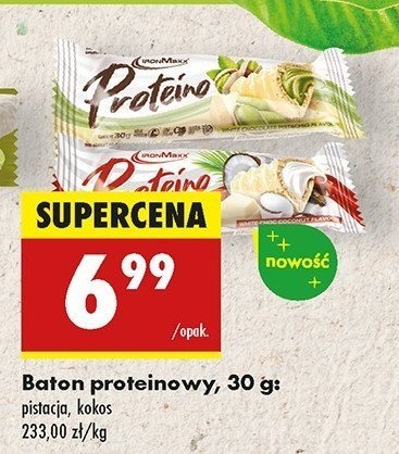 Baton proteino kokos promocja w Biedronka