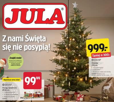 Choinka świąteczna EKVIP 270 cm promocja w Jula