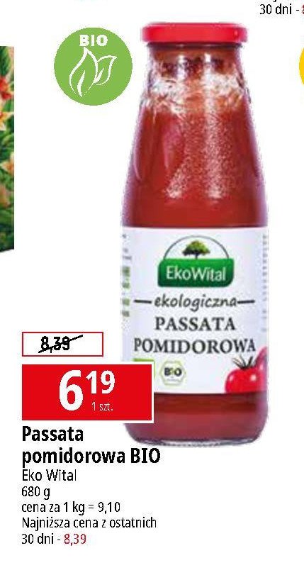 Passata pomidorowa Ekowital promocja