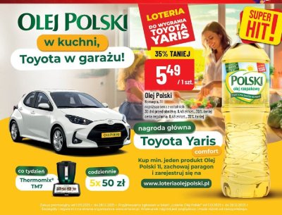 Olej Polski rzepakowy promocja w POLOmarket