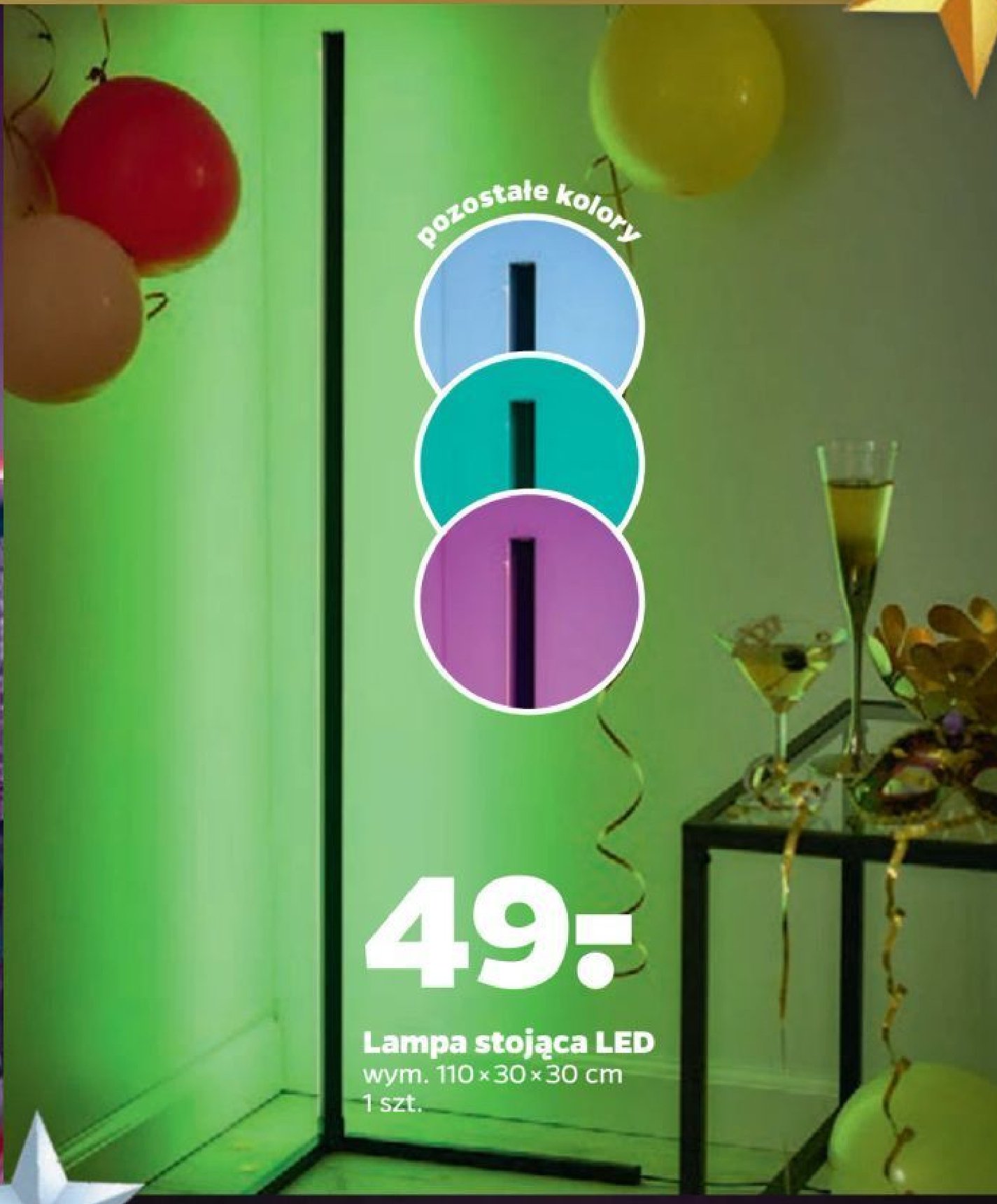 Lampa stojąca led promocja w Netto