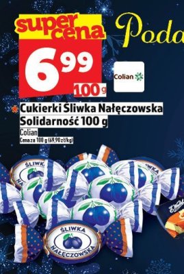 Cukierki Śliwka Nałęczowska Solidarność promocja w TOPAZ