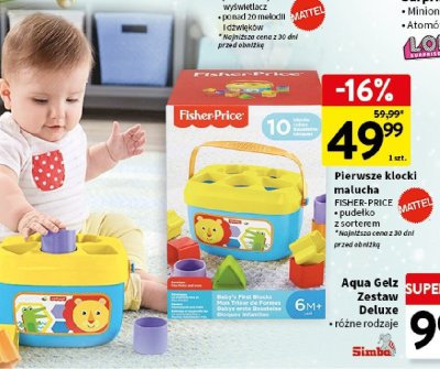 Pierwsze klocki malucha FISHER-PRICE promocja w Intermarche