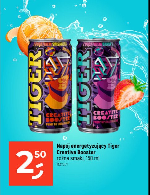 Napój wild strawberry Tiger energy drink promocja