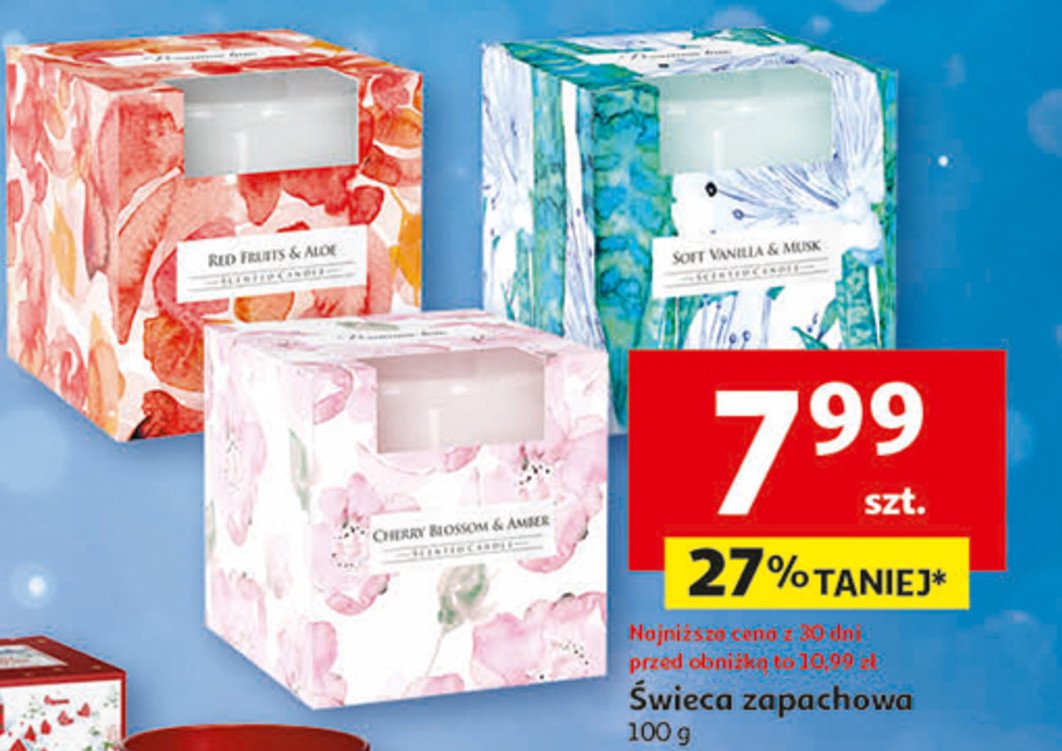 艢wieca zapachowa cherry blossom & amber Bispol promocja