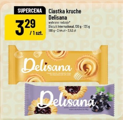 Ciastka kruche Delisana promocja w POLOmarket