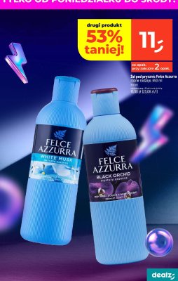 Żel pod prysznic Felce Azzurra White Musk promocja w Dealz