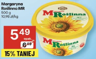 Margaryna Roślinna MR promocja w Delikatesy Centrum