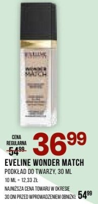 Podkład Eveline Wonder Match promocja w Drogerie Natura