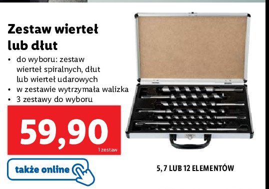 Zestaw wierteł spiralnych promocja w Kaufland
