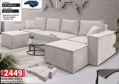 Narożnik LEGO U wybrane wzory i kolory promocja w Merkury Market