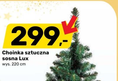 Choinka sztuczna sosna Lux promocja w Bricomarche