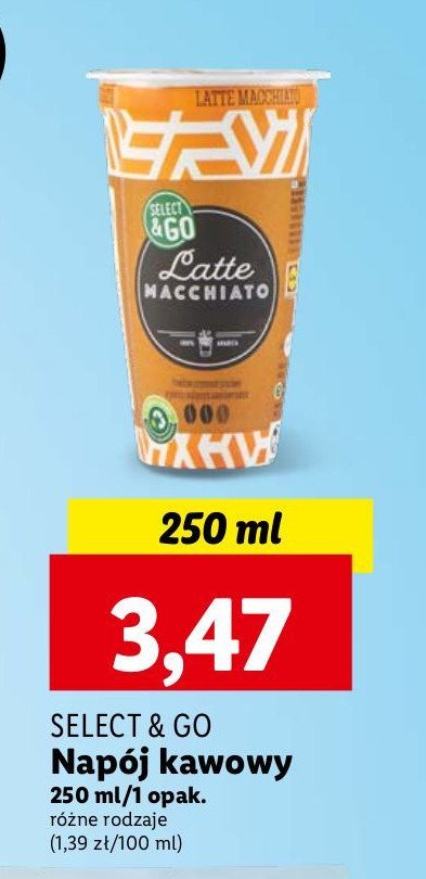 Nap贸j latte macchiato Select & go promocja