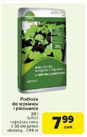 Podłoże do wysiewu i pikowania z mikroogranizmami 4w1 Green garden (ogród) promocja