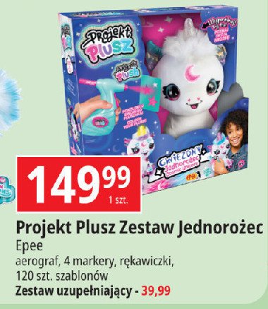 Maskotka projekt plusz jednorożec - zestaw uzupełniający Epee promocja w Leclerc