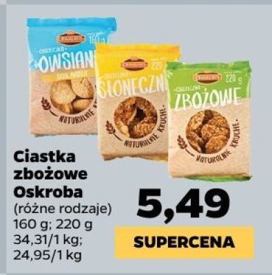 Ciastka zbożowe Oskroba promocja