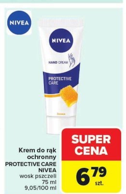 Krem do rąk ochronny PROTECTIVE CARE NIVEA wosk pszczeli 75ml promocja w Carrefour Market