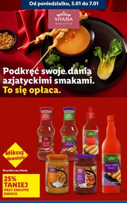 Sosy Vitasia - różne rodzaje promocja w Lidl