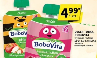 Deser tubka BoboVita wybrane rodzaje promocja w Groszek